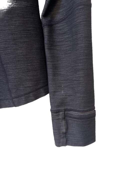 Lululemon Define Jacket Heathered Black Slub Denim / Tonka Stripe size 8 - Picture 4 of 8